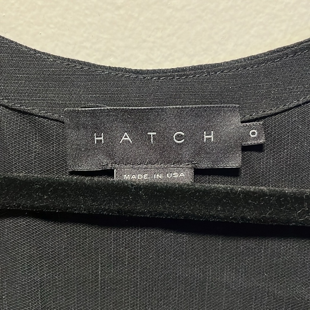 HATCH Maternity Black Sleeveless V-Neck Tencel/Linen Top, Size 0 (XS) - Picture 4 of 7